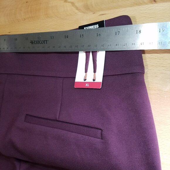 Express Women's Ponte Pant - Size XL - Burgundy Color - NWT!! - Picture 9 of 11